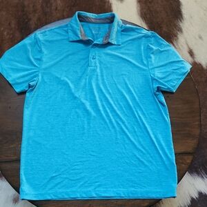 Men's Short-Sleeve Polo in Bright Turquoise